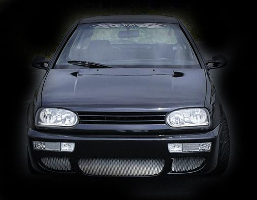 Решетка без емблема за VW Golf 3 - черна - висококачествен продукт за автомобил