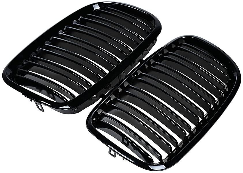 Решетки за BMW X5 E70 / X6 E71 (2007+) - Двойни - Гланц - висококачествен продукт за автомобил