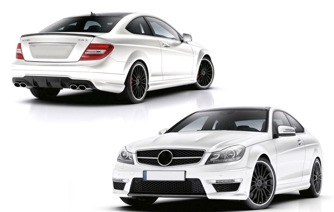 BODY KIT за Mercedes C-class W204 (2007-2015) C63 AMG Design - Coupe 2D - висококачествен продукт за автомобил