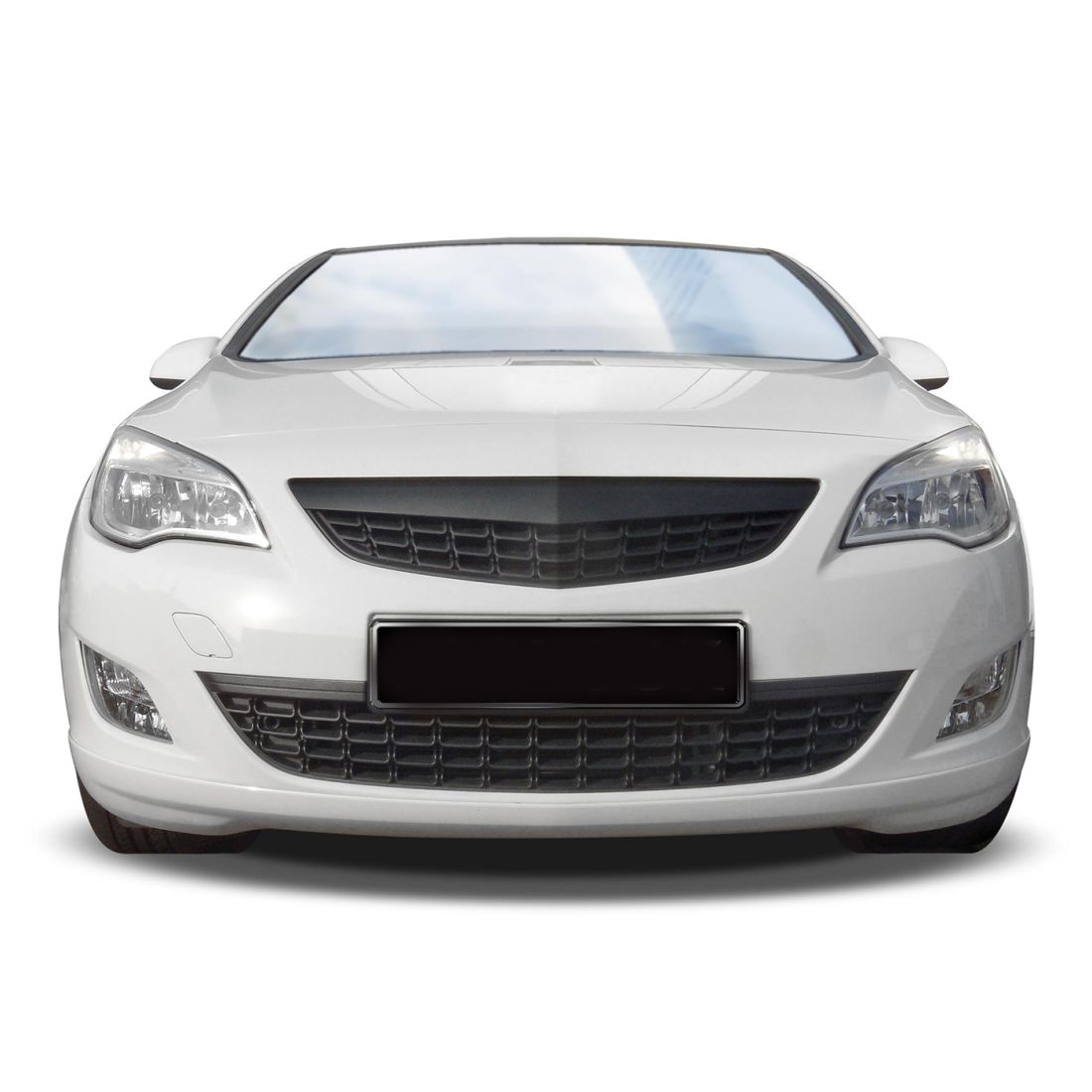 Решетка без емблема OPEL ASTRA J (2009+) - черна - висококачествен продукт за автомобил