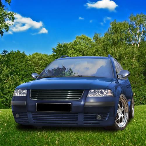 Решетка без емблема за Passat B5.5 (2001-2005) - хромлайсни - висококачествен продукт за автомобил