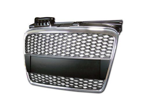 Решетка без емблема за Audi A4 B7 (2004-2007) -  RS Look с хром рамка - висококачествен продукт за автомобил