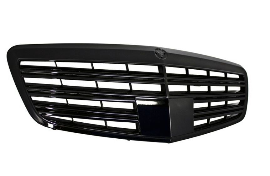 Решетка за Mercedes W221 S-Class (2009-2013) - AMG Дизайн черна - висококачествен продукт за автомобил