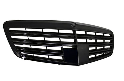 Решетка за Mercedes W221 S-Class (2009-2013) - AMG Дизайн черна - висококачествен продукт за автомобил