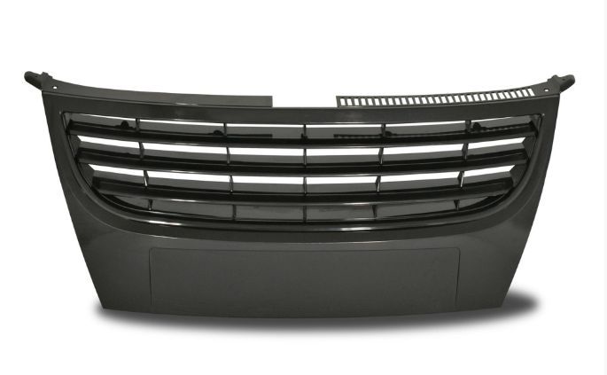 Решетка без емблема за VW TOURAN  (2006-2010) - черна - висококачествен продукт за автомобил