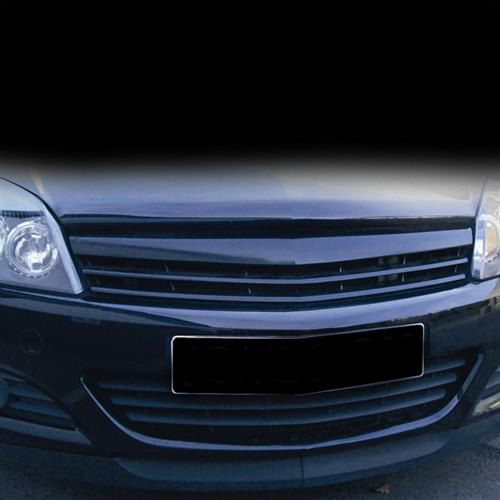 Решетка без емблема за Opel Astra H 5 врати (2004-2007) - черна - висококачествен продукт за автомобил