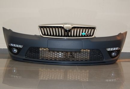 Предна броня за SKODA OCTAVIA (2010+) - RS Дизайн - висококачествен продукт за автомобил