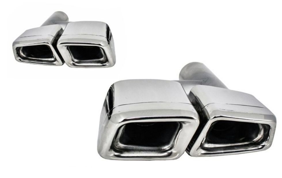 Накрайници за Mercedes W221 S-Class  (2005-2012) W164 W166 W211 W212 W218 - AMG S63 DESIGN - висококачествен продукт за автомобил