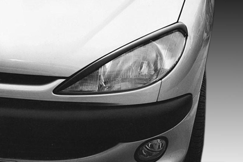 Вежди за фарове за Peugeot 206  - черни - висококачествен продукт за автомобил