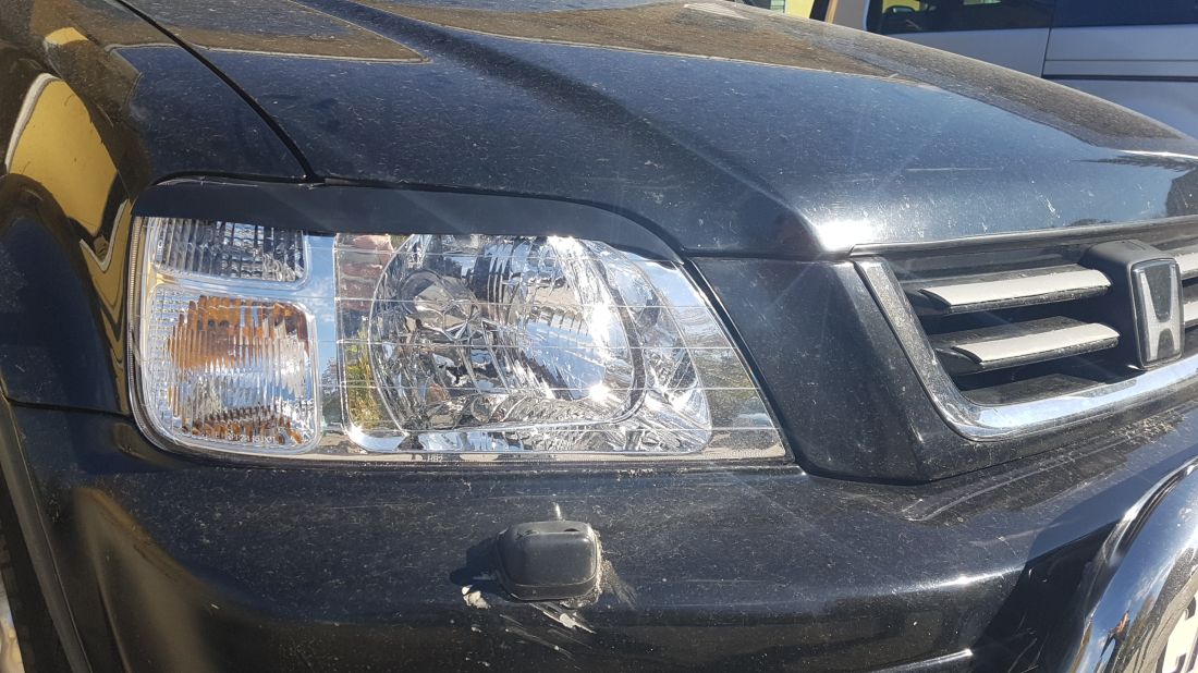 Вежди за фарове за Honda CR-V (1998-2001)  - черни - висококачествен продукт за автомобил