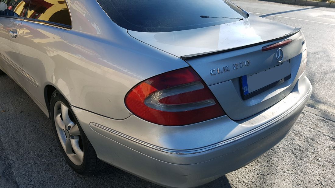 Лип спойлер за багажник за Mercedes W209 CLK (2002-2009) - висококачествен продукт за автомобил