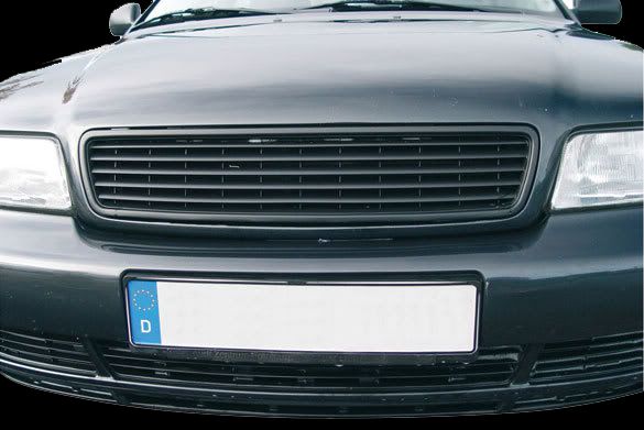 Решетка без емблема за Audi A4 B5 (95-01) - черна - висококачествен продукт за автомобил
