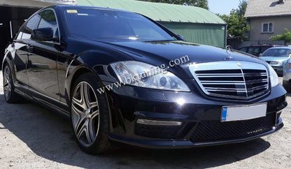 Предна броня за Mercedes W221 S-Class (2005-2011) - AMG Дизайн с LED - висококачествен продукт за автомобил