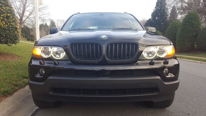 Решетки за BMW X5 E53 (2004-2007) - черни - висококачествен продукт за автомобил