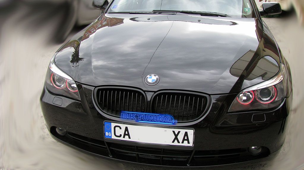 Решетки за  BMW E60 (2003-2010) - черни с широки ребра - висококачествен продукт за автомобил