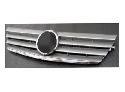Решетка за Mercedes C203 Coupe (2000-2007) - 4 ребра хром - висококачествен продукт за автомобил