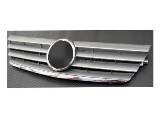 Решетка за Mercedes C203 Coupe (2000-2007) - 4 ребра хром - висококачествен продукт за автомобил