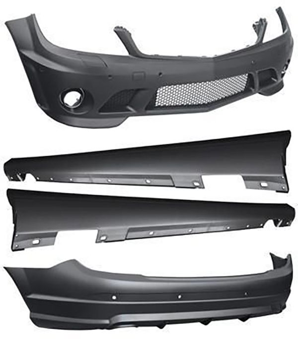Body kit за Mercedes C-class W204  sedan (2007-2011) AMG Design - висококачествен продукт за автомобил