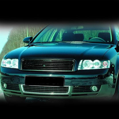 Решетка без емблема за Audi A4 B6 (2001-2004) - черна - висококачествен продукт за автомобил