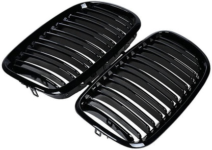 Решетки за BMW X5 E70 / X6 E71 (2007+) - Двойни  - Гланц - висококачествен продукт за автомобил