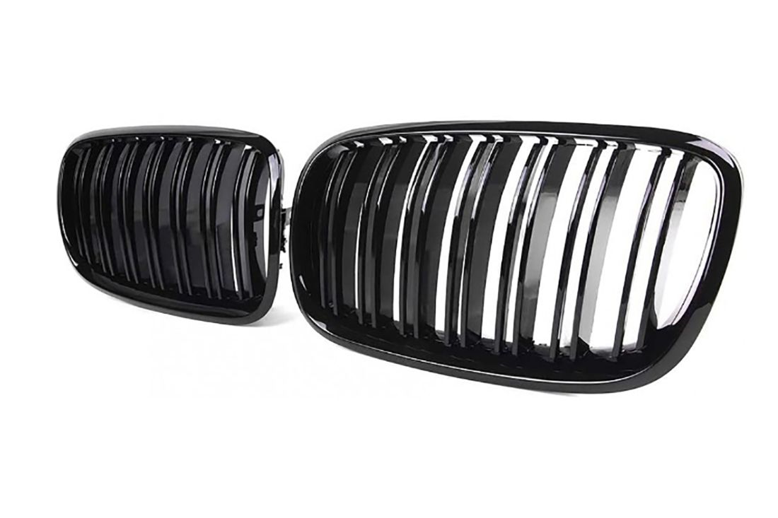 Решетки за BMW X5 E70 / X6 E71 (2007+) - Двойни  - Гланц - висококачествен продукт за автомобил