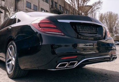 Боди Кит пакет за Mercedes W222 S-Class (2013-2020) - AMG S63 design пакет с накрайници - висококачествен продукт за автомобил