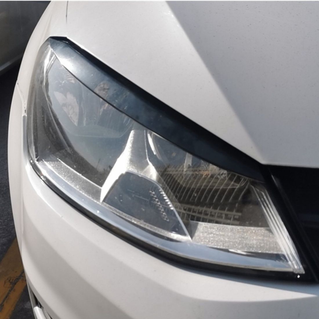 Вежди за фарове Volkswagen Golf 7 (2014-2019) - черен гланц - висококачествен продукт за автомобил