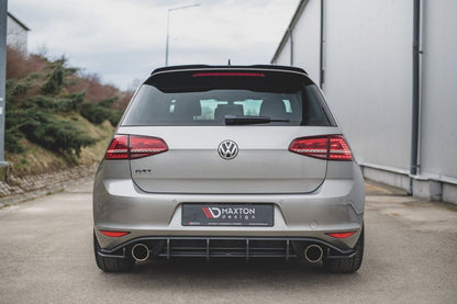 Дифузер за задна броня за Volkswagen Golf 7 - GTI V2 Style - висококачествен продукт за автомобил