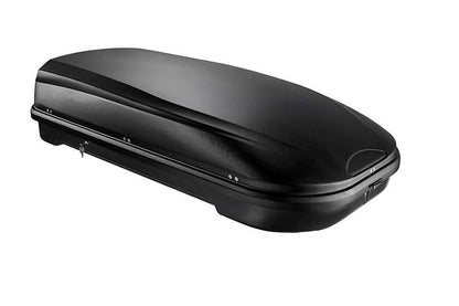 Автобокс Junior Easy 180x94x39cm с 85 mm крепежи, с ключ, 530 литра - черен - висококачествен продукт за автомобил