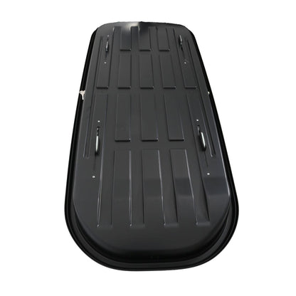 Автобокс Junior Altro 185x80x41cm с 70 mm крепежи, с двустранно отваряне с ключ, 460 литра - черен - висококачествен продукт за автомобил
