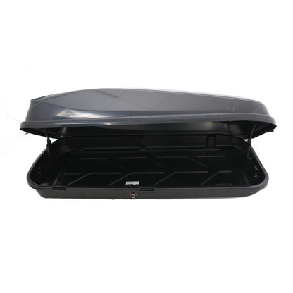 Автобокс Junior Easy 180x78x40cm с 85 mm крепежи, с ключ, 430 литра - черен гланц - висококачествен продукт за автомобил
