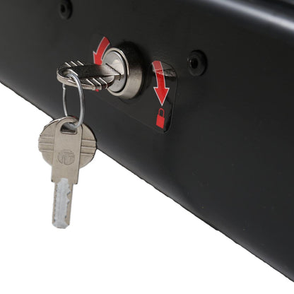 Автобокс Junior Easy 180x78x40cm с 85 mm крепежи, с ключ, 430 литра - черен гланц - висококачествен продукт за автомобил
