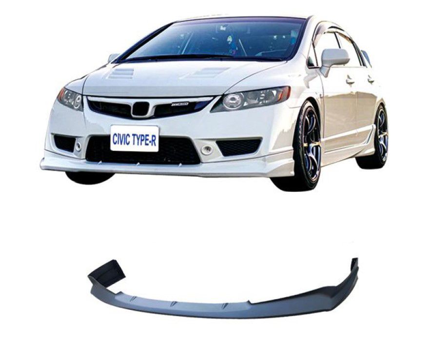 Добавка за предна броня за Honda Civic 7,8 gen sedan (2006-2015) - Mugen - висококачествен продукт за автомобил