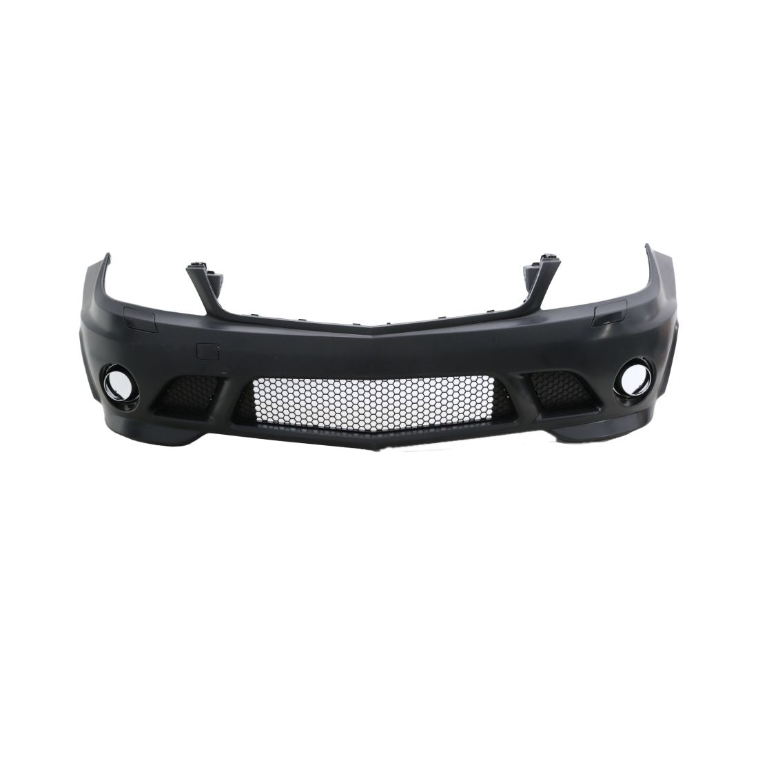 Предна броня за Mercedes C-class W204 (2007-2011) - AMG look - без халогени - висококачествен продукт за автомобил