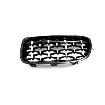 Решетки за BMW F30 (2011+) - Гланц - Diamond Design - хром / черно - висококачествен продукт за автомобил