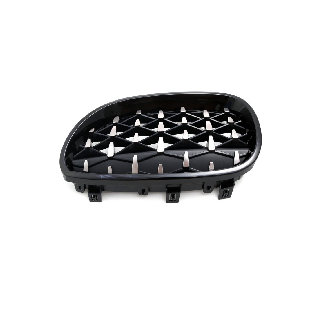 Решетки за  BMW E60 (2003-2010) - черни / хром  Diamond design - висококачествен продукт за автомобил