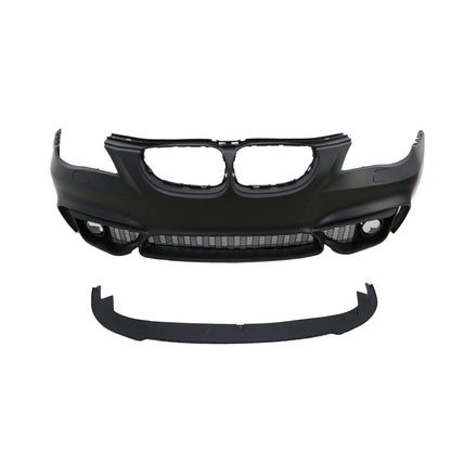 Предна броня за BMW E60 / E61 (2003-2010) - М4 дизайн с отвор за халогени - висококачествен продукт за автомобил