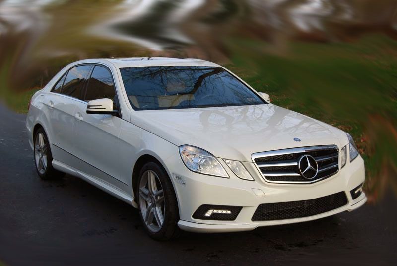 Решетка Mercedes W212 E-Class (2009-2014) - AMG черна с хром лайсни - висококачествен продукт за автомобил