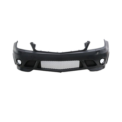 Предна броня за Mercedes C-Class W204 (2007-2011) sedan / combi - AMG look - без халогени и без отвори за парктроник - висококачествен продукт за автомобил
