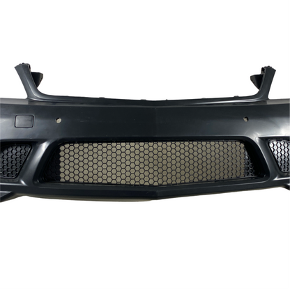 Предна броня за Mercedes C-class W204 (2007-2011) - AMG look - без халогени - висококачествен продукт за автомобил
