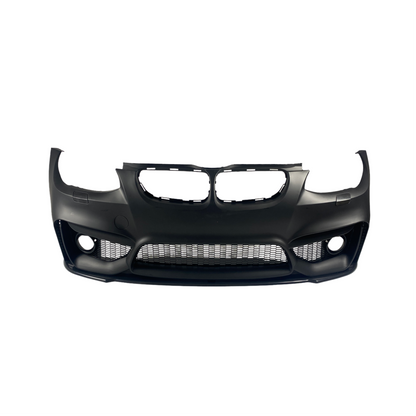 Предна броня за BMW E92 (2005-2009) - M4 дизайн с добавка и отвори за халогени - висококачествен продукт за автомобил