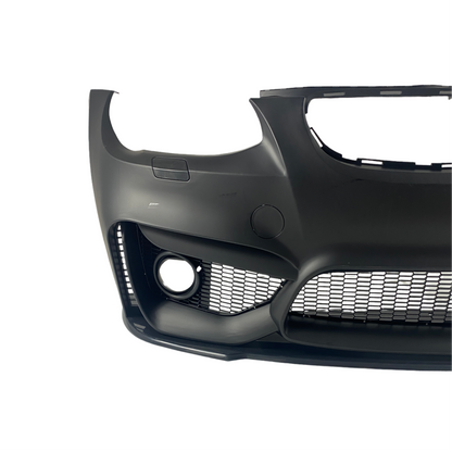 Предна броня за BMW E92 (2009-2012) - M4 дизайн с добавка и отвори за халогени - висококачествен продукт за автомобил