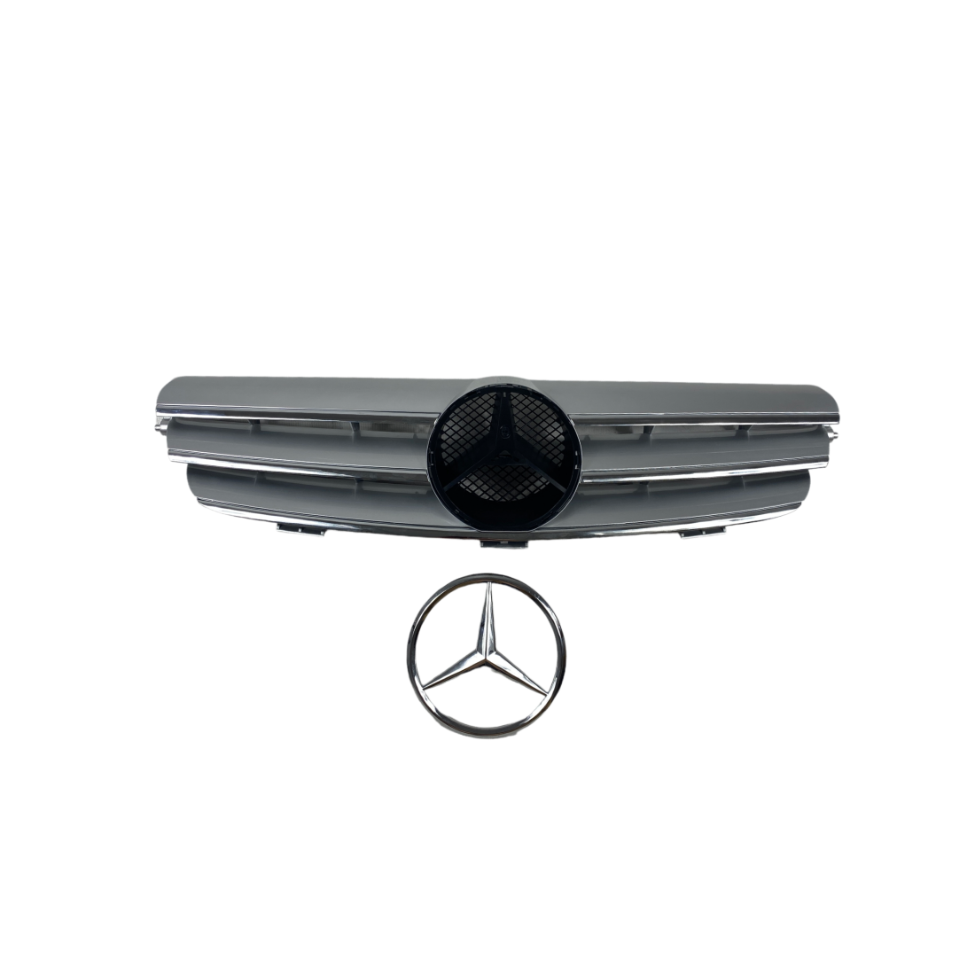 Решетка за Mercedes CLK W209 (2002+) - хром - висококачествен продукт за автомобил