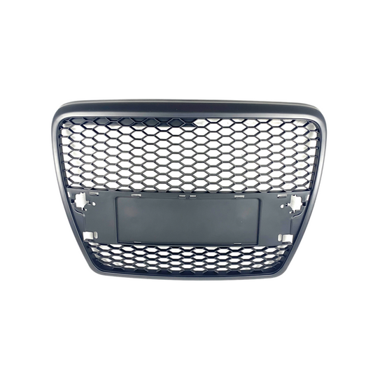 Решетка без емблема за Audi A6 4F (2004-2008) - черна RS Look - висококачествен продукт за автомобил