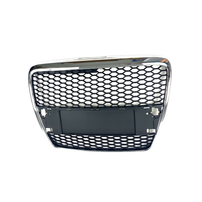Решетка без емблема Audi A6 4F (2004-2008) - с хром рамка RS Look - висококачествен продукт за автомобил
