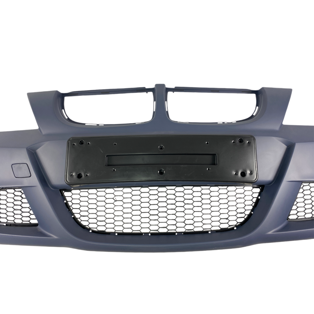 Предна броня за BMW E90 / E91 (2005-2008) - M-Tech дизайн с отвори за пръскалки, без парктроник грундирана - висококачествен продукт за автомобил
