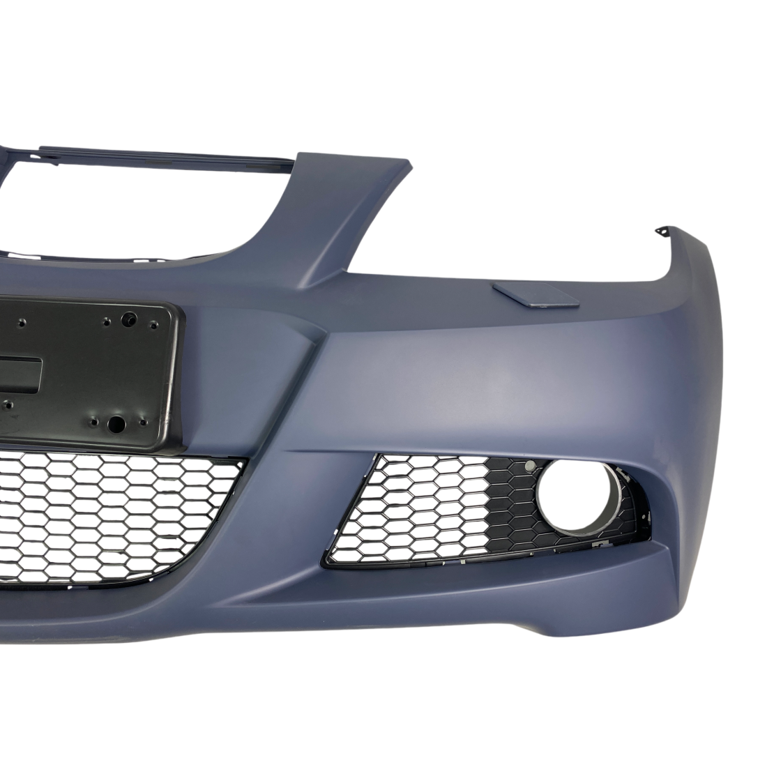 Предна броня за BMW E90 / E91 (2005-2008) - M-Tech дизайн с отвори за пръскалки, без парктроник грундирана - висококачествен продукт за автомобил
