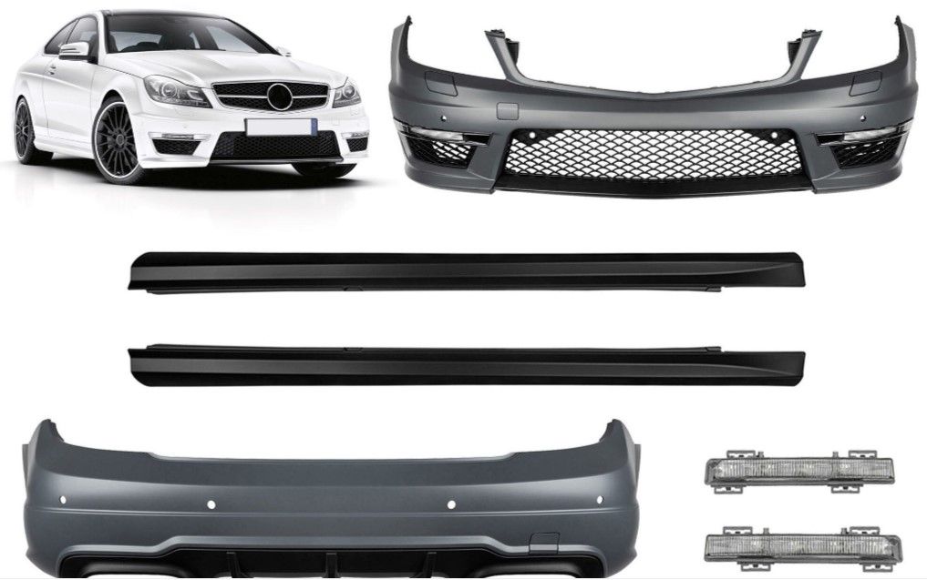 BODY KIT за Mercedes C-class W204 (2007-2015) C63 AMG Design - Coupe 2D - висококачествен продукт за автомобил