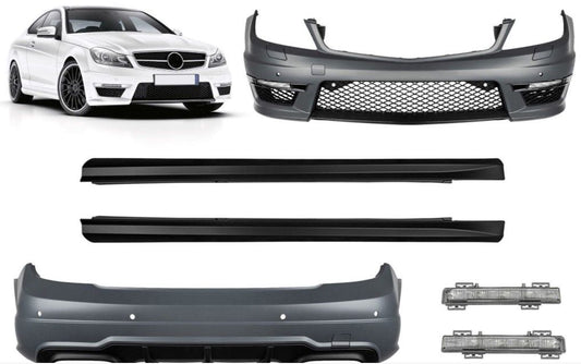BODY KIT за Mercedes C-class W204 (2007-2015) C63 AMG Design - Coupe 2D - висококачествен продукт за автомобил