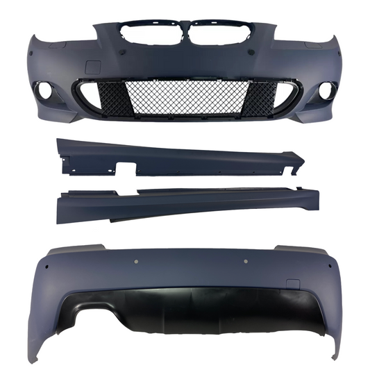 BODY KIT за BMW E60 седан (2003-2011) без парктроник и (2007-2011) с парктроник 18mm - M-Tech пакет без халогени - висококачествен продукт за автомобил